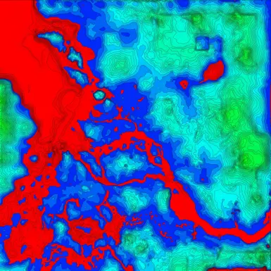 novigrad-velen color topomap for game world reference