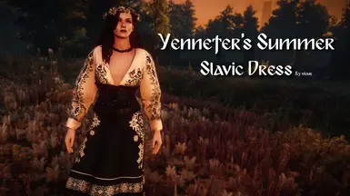 Yennefer's Summer Slavic Dress