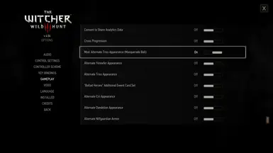 Toggleable in Gameplay Options