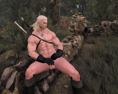 Naked Geralt + steroid Geralt v3NG.