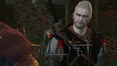 Real Witcher Small Eyes and White Wolf From Rivia mod