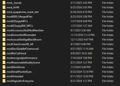 Mods i used