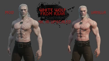 White Wolf From Rivia v5 - AI Uspcaled 4K