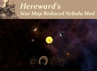 Hereward's Star Map Reduced Nebula